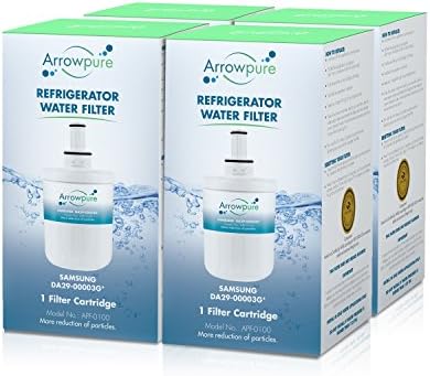 Arrowpure Refrigerator Water Filter Replacement for Samsung DA29-00003G Aqua-Pure Plus Filter, 4 Pack