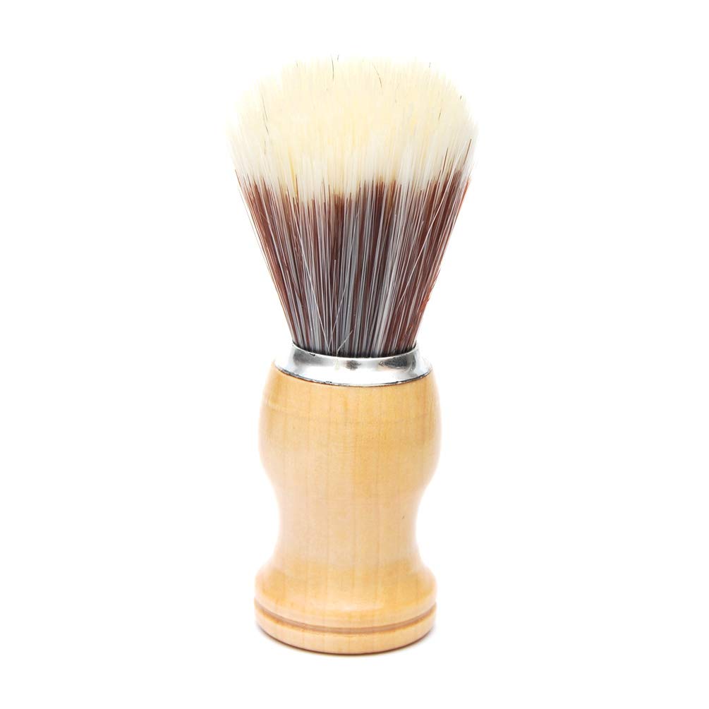 Photo 1 of Shaving Brushes for Men with Wooden Handle Pure Hair Soft Face Cleaning Makeup Facial Razor Brush Shave Tools