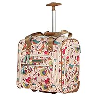 Lily Bloom Under the Seat Design Pattern Carry on Bag With Wheels (One Size, Tweety Twig -2)