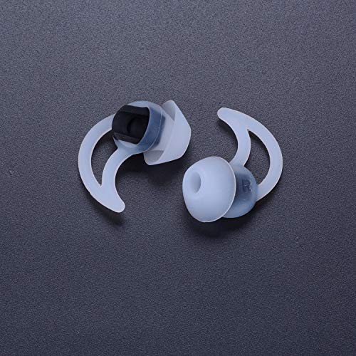 Replacement Silicone Ear Tips Earbuds Buds Stayhear Set for Bose QC30 QC20 SIE2i IE2 IE3 Soundsport Wireless Headphones, 3 Pairs (White)