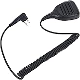 OEM Remote Speaker Mic Compatible with Motorola PMMN4013 PMMN4013ACP200D, CP185, RDU4100, RMU2080D CP100D, BPR40D, CLS1410, RDU4160D Radios - 2-Pin Shoulder Microphone