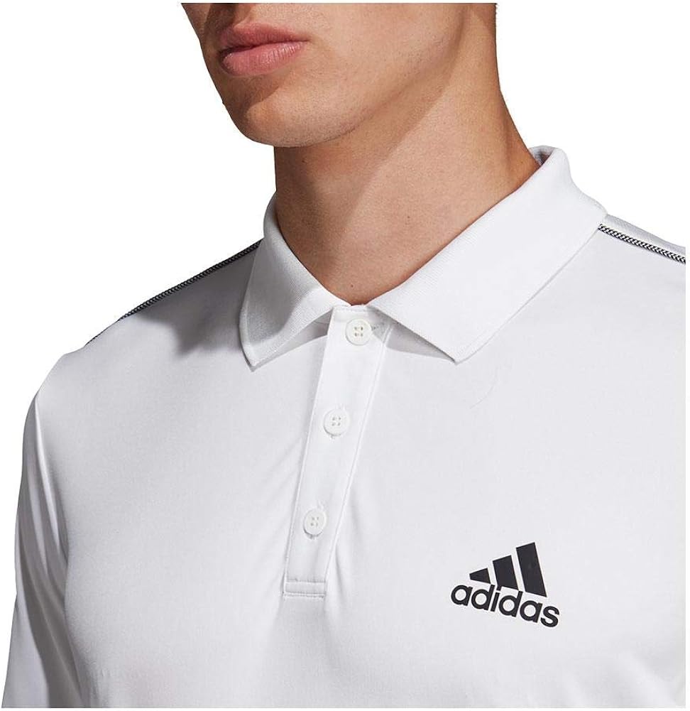 adidas Men's 3-Stripes Club Polo Shirt : Clothing