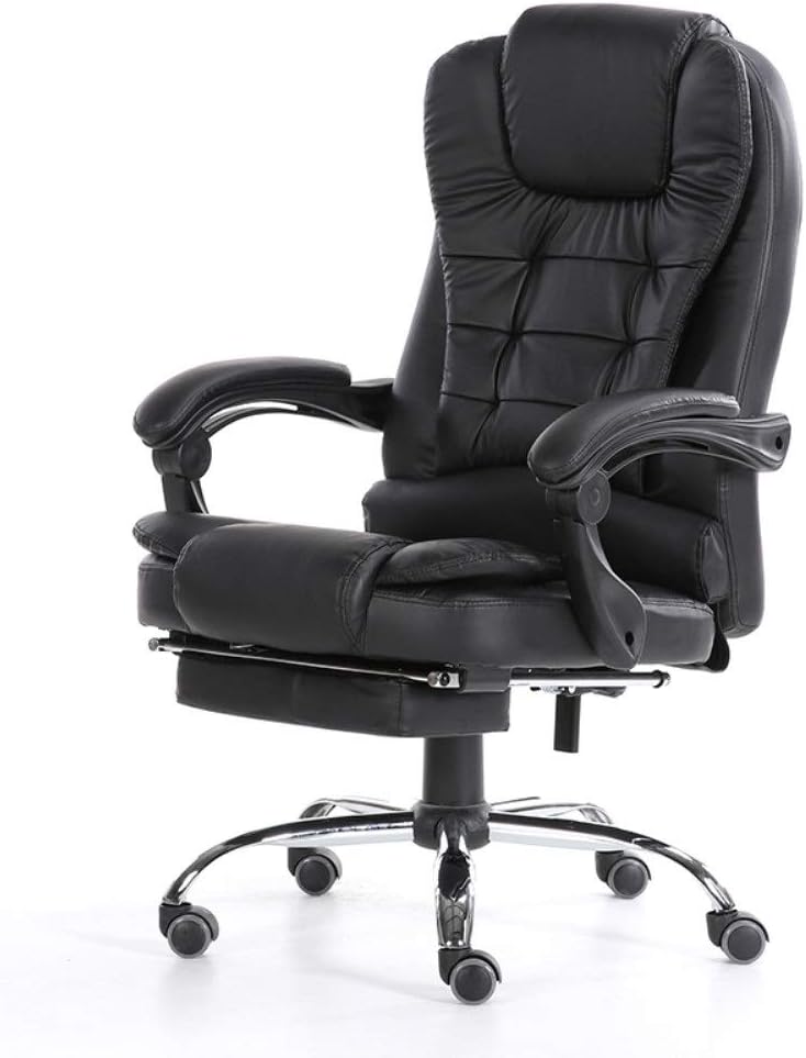 High-Back Executive Office Chair Soft And Durable Adjustable Executive Home Office Chair With Footrest E-sports Chair Lunch Break Chair Chair Lift Recliner Flat Recliner Large Lumbar Support