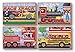 Melissa & Doug Vehicles 4-in-1 Wooden Jigsaw Puzzles in a Storage Box (48 pcs)