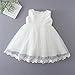 Coozy Baby Girls Dress Infant Princess Christening Baptism Party Birthday Formal Dress (Ivory (Style 3), 3M/0-6months)