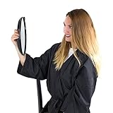 Salon Hand Mirror with Easy to Hold Handle - 11.8” x 10.86” - Perfect for Stylists and Barber Shops