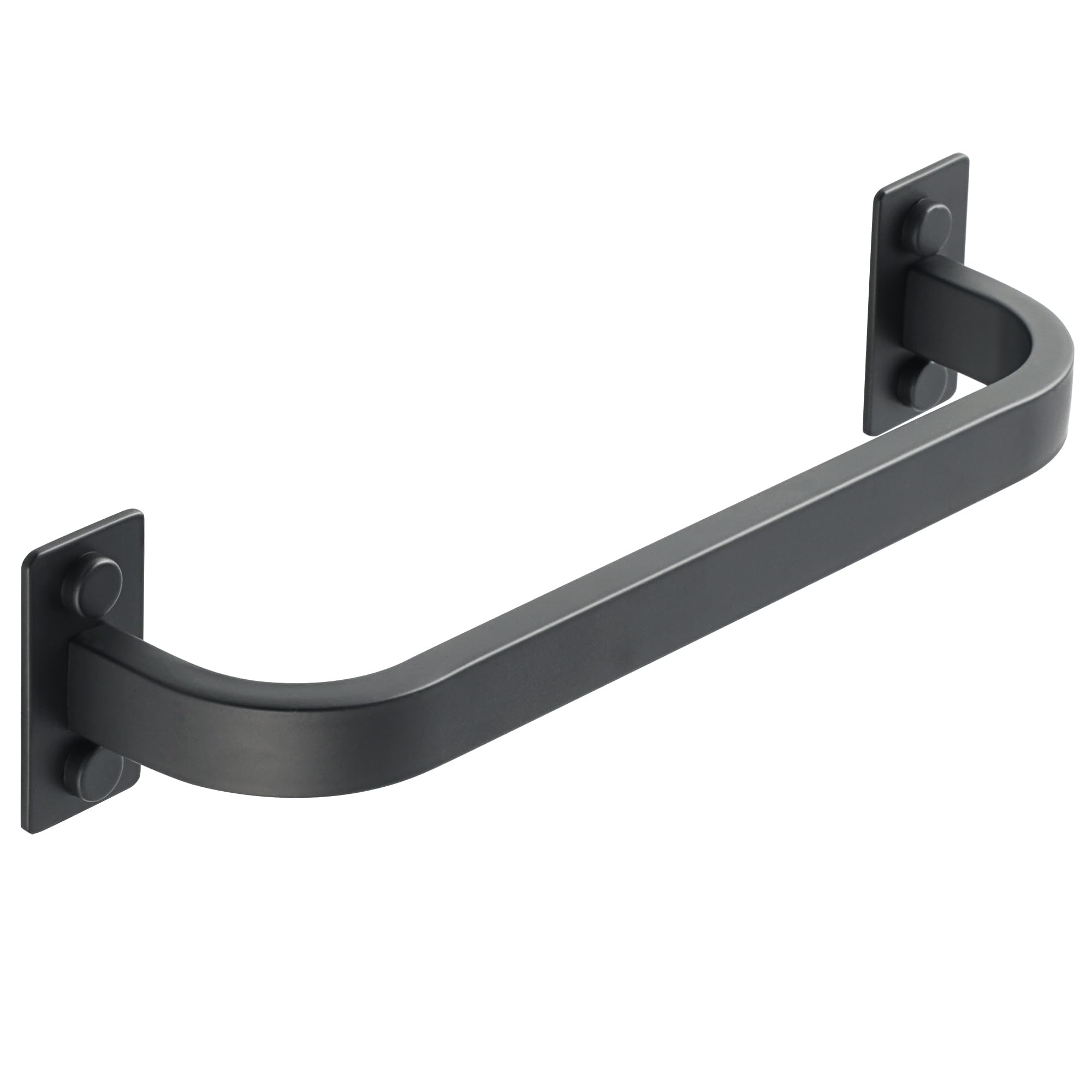 Mooche Black Towel Rail Wall Mounted, 25CM Hand Towel Holder, SUS304 Stainless Steel Single Towel Bar for Bathroom Kitchen Home