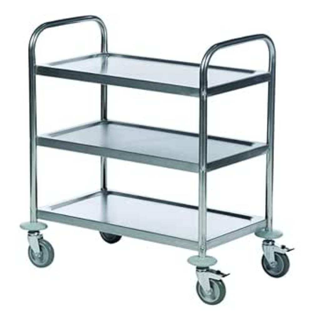 Economy Stainless Steel 3-Shelf Trolley 375609