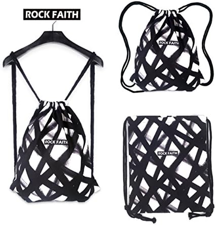 Drawstring Backpack Foldable Cinch Sack Basic Sackpack Gym Tote Dance Bag for Swimming Shopping Sports Women Men Boys Girls