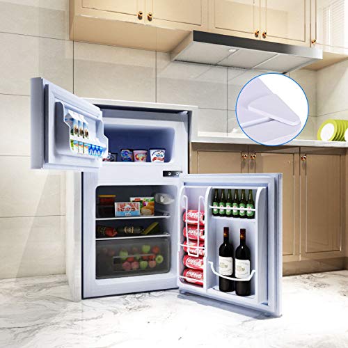 Costway Compact Refrigerator 3.2 cu ft. Unit Small Freezer Cooler