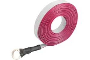 Lawnoval Shortwave Antenna for JPC-12 JPC-350 HF, 5m Ground Network with White + Red ABS Design, PAC-12 Streaming and Communi