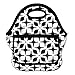 MangGou White & Black Geometric Pattern Waterproof Lunch Bags for Women fashion Reusable Insulated Lunch Boxes for School Work Office Picnic Travel Neoprene Lunch Tote with Side Pocket Zipper Closure