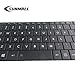 SUNMALL Laptop replacement keyboard compatible with Toshiba satellite C50-B C50A-B C50D-B C55-B C50DT-B C50T-A R50-B Fit PN: PK1315H1A00 9Z.NBDSC.001 NSK-VA0SC 01 US Layout/Black