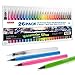Shuttle Art 26 Pack Real Watercolor Brush Pens, 25 Colors Watercolor Brush Markers with 1 Water Brush Pen,Soft Flexible Tip Perfect for Adult Coloring Books, Manga, Comic, Calligraphy