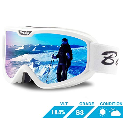 BangLong Ski Goggles, Snowboard Goggles Over Glasses Snow Goggles Anti