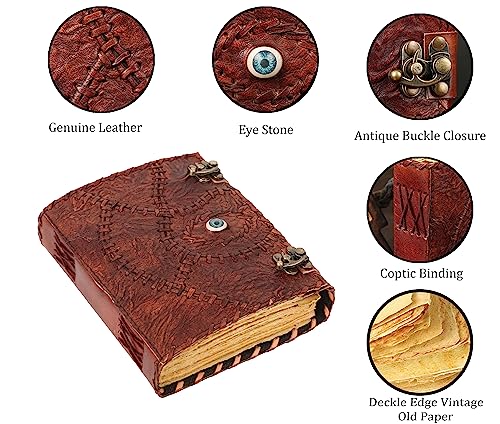 Hocus Pocus Book of Spells Hocus Pocus Decor Hocus Pocus Halloween Decorations Book of Shadows and Spell Book with Lock Witch Decor And Witch Decoartions Perfect for Spooky Gifts And Spooky Decor 8 x6 Inches