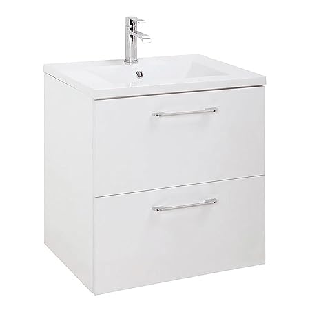 Randalco 60 Cm H Series Modern Bathroom Vanity Cabinet Set White