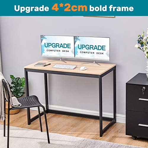 Sinpaid Computer Desk 40" Study Writing Table for Home Office, Sturdy