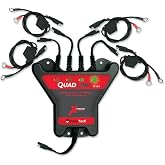 PulseTech QuadLink 4-Station 12-Volt Battery Charger Multiplier | Charge 4 Batteries at the same time using your existing 12-Volt Charger or ours; 4-Channels from one charger (XC-QL4)