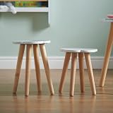 Haus Projekt Cloud Stool - White Wooden Kid's Table & Decor view 4