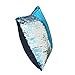 Fengheshun Pillowcase Reversible Sequin Pillow Covers That Changes Color,Throw Pillow Cases for Children 40 x 40 cm (Blue+Sliver)