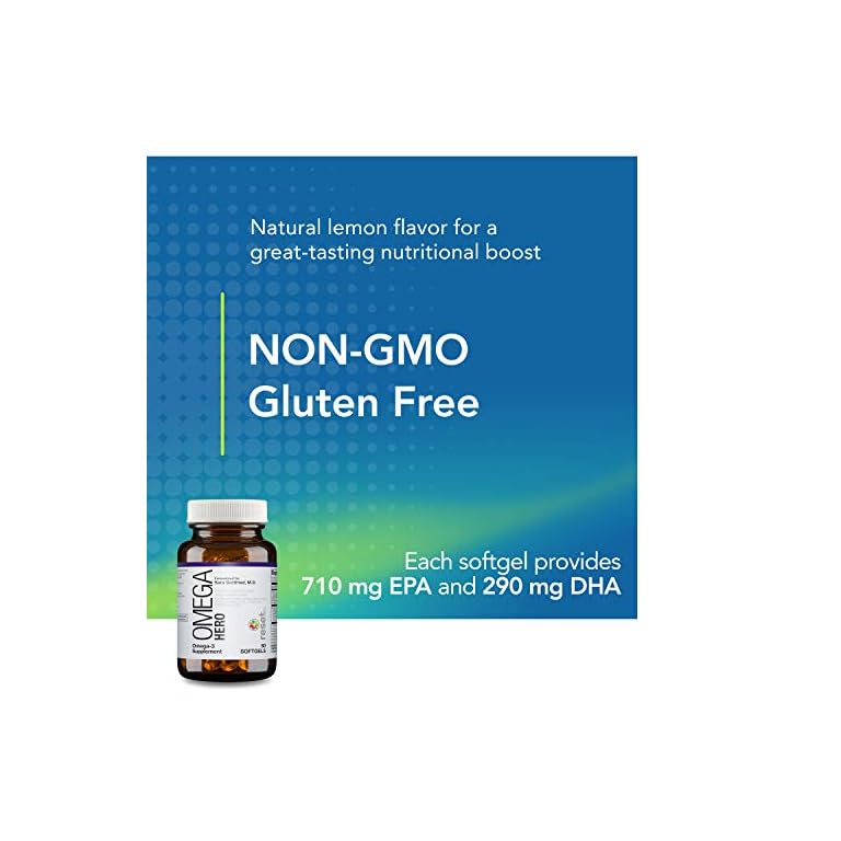 Reset360 Omega Hero Omega 3 EPADHA 1000, Triglyceride Form, Supports