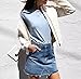 Huiyuzhi Women's Casual Fashion Denim Short Skirt (XL, Blue)