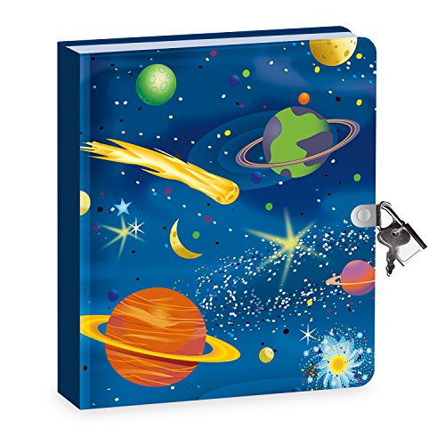 Peaceable Kingdom / Deep Space Glow in the Dark Lock & Key Diary