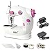 NEX Sewing Machine Mini Size for Little Sewing Projects Double Thread Double Speed with Foot Pedal Light Safety Cover