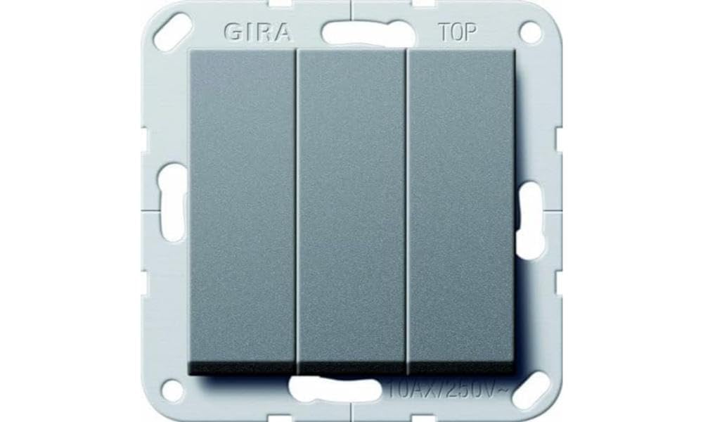 Gira System 55 284428 Switch 3-Way 1-Pin Anthracite