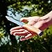 Grand Way Hunting Knife - Fixed Blade Survival Bowie Stainless Steel Knife with Wood Handle - 2654 WP