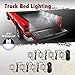 Partsam 8Pods Truck Bed LED Lighting Strip Kit White 6-5050-SMD 48LED Tail Running Board Rear Work Box LED Light for Truck Pickup Cargo Trailer RVs
