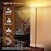 TROND Floor Lamp, 5000LM Super Bright Sky LED Modern Torchiere Standing Lamp, 3000K Warm White Light, 5-Level Dimmable, Modular 71 in Tall Pole Light, 30-Minute Timer for Living Room, Bed Room