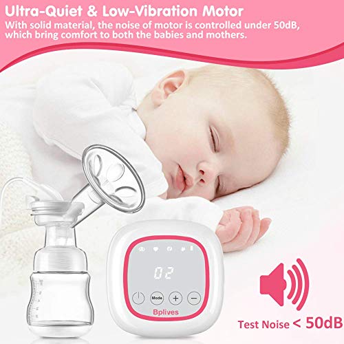 Double Electric Breast Pumps, Opoway Portable Breast Pump Rechargeable Breastfeeding Pump with Adjustable Massage and Suction Level, Backflow Protector