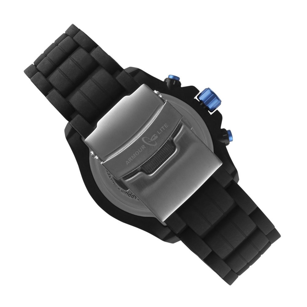 Isobrite Iso422 Valor Series Chronograph T100 Blue Dial Tritium Watch With Nbr Band