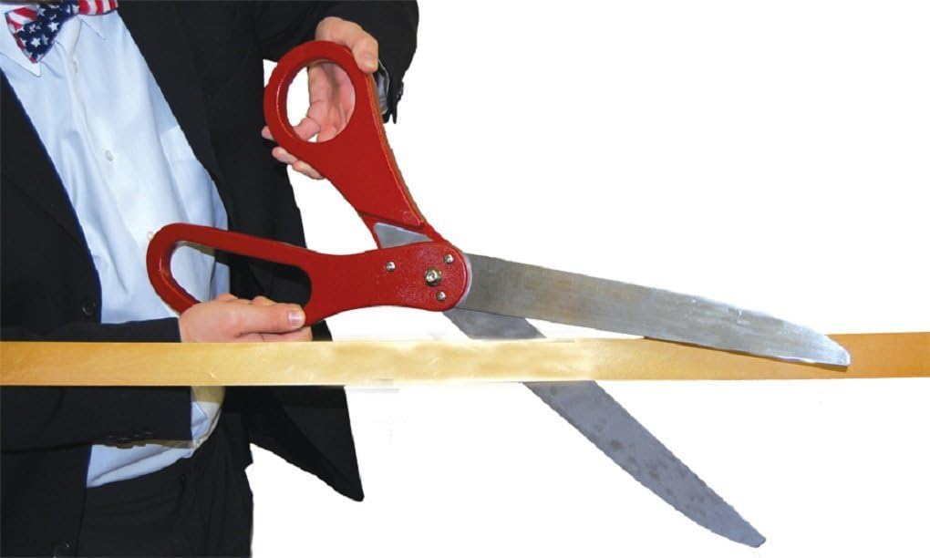 Big Ribbon Cutting Scissors Ceremonial Deluxe
