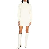 Forever 21 Womens Turtleneck Mini Sweater Dress