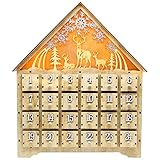 SAND MINE Countdown to Christmas Wooden LED Lighted