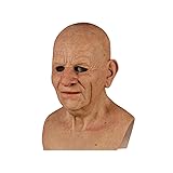 Halloween Masks Old Man Realistic Mask Creepy Latex
