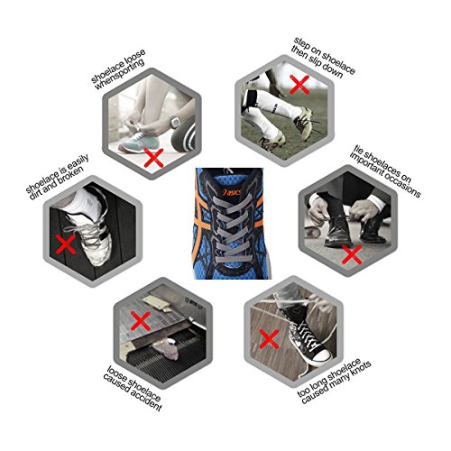 image for Tieless shoelaces, Newsight No tie shoelaces, Stretch shoelaces , Best