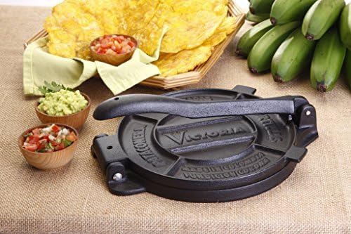 Tortilla Press Heavy Cast Iron, 8 Authentic Tortilla Press by Smart Cook