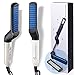 Cutie Academy Ionic Beard Straightening Comb - Detangling & Volumizing & Styling Beard Straightening Brush for Men - Portable Heating Beard Straightener with Anti-Scald Feature