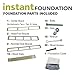Hercules 8 Inch High Profile Foundation Mattress Box Spring Replacement for More Support Without Added Bulk and Sturdy Slats, California King