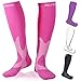 BLITZU Compression Socks 20-30mmHg for Women Clothing Active Base Layers Compression Grey L