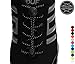 Stout Gears Reflective No Tie Shoelaces Lock System - Elastic Shoe Laces for Sneakers - 1 Pair (Black)