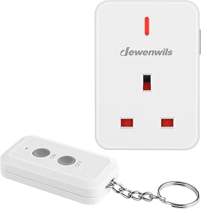 DEWENWILS Remote Control Sockets 30m Range 13A 3120W with Keyring