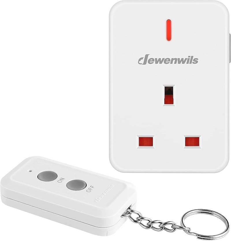 DEWENWILS Remote Control Sockets 30m Range 13A 3120W with Keyring