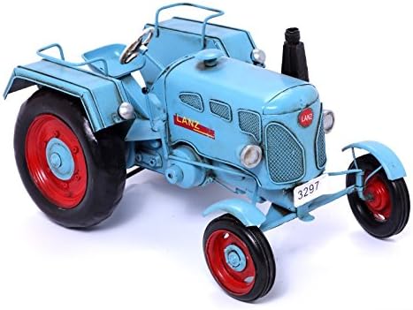 Model Car - Tractor Lanz, dark blue - Retro Tin Model