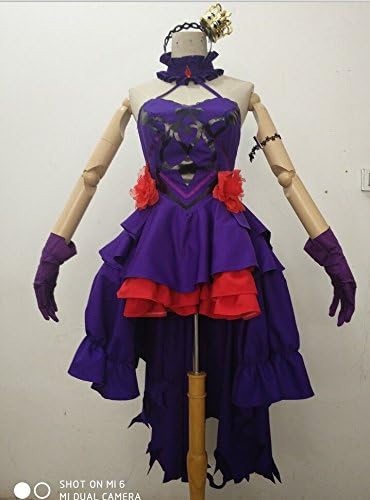 Amazon 実物撮影 コスプレ衣装 双翼の独奏曲 神崎蘭子 ドレス ワンピース 風 セット 髪飾り コスプレ 仮装 通販
