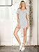 Persun Women Summer Short Sleeve Striped Casual T-Shirt Mini Dress